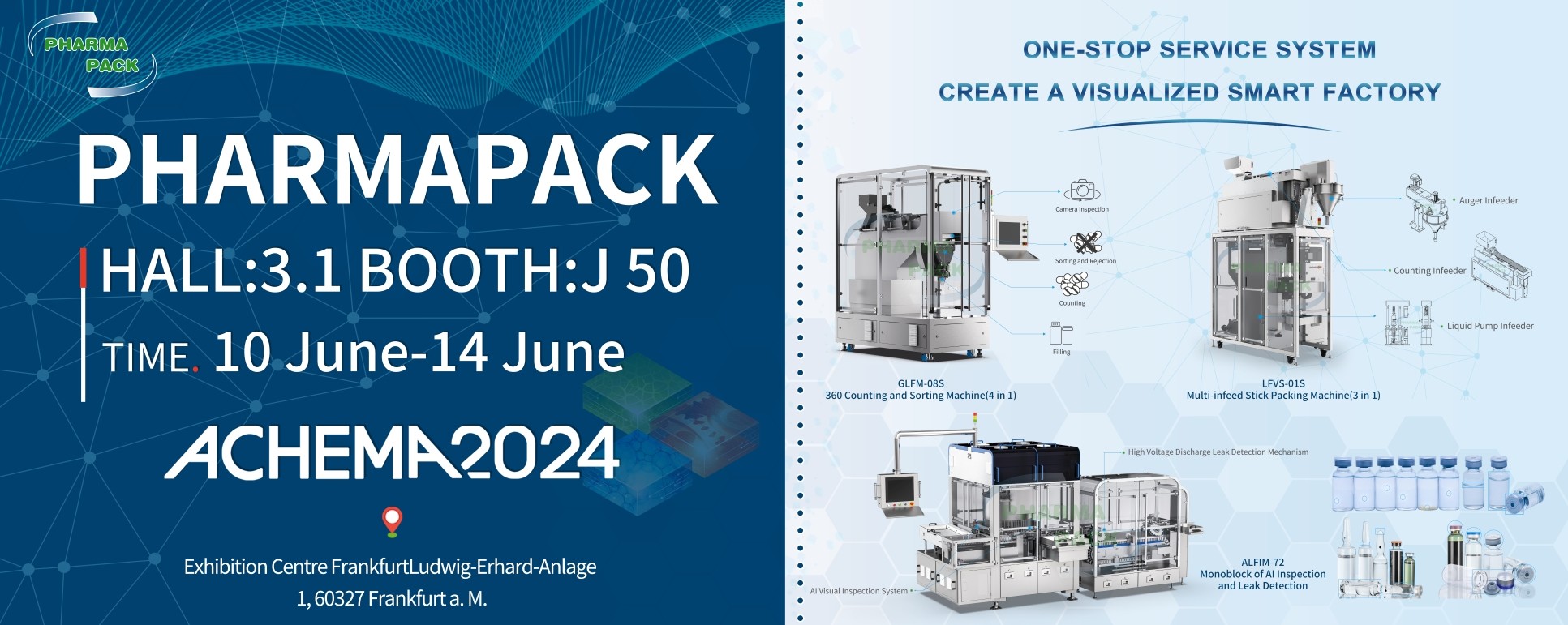 Pharmapack на выставке ACHEMA 2024: ведущее фармацевтическое оборудование для вас!