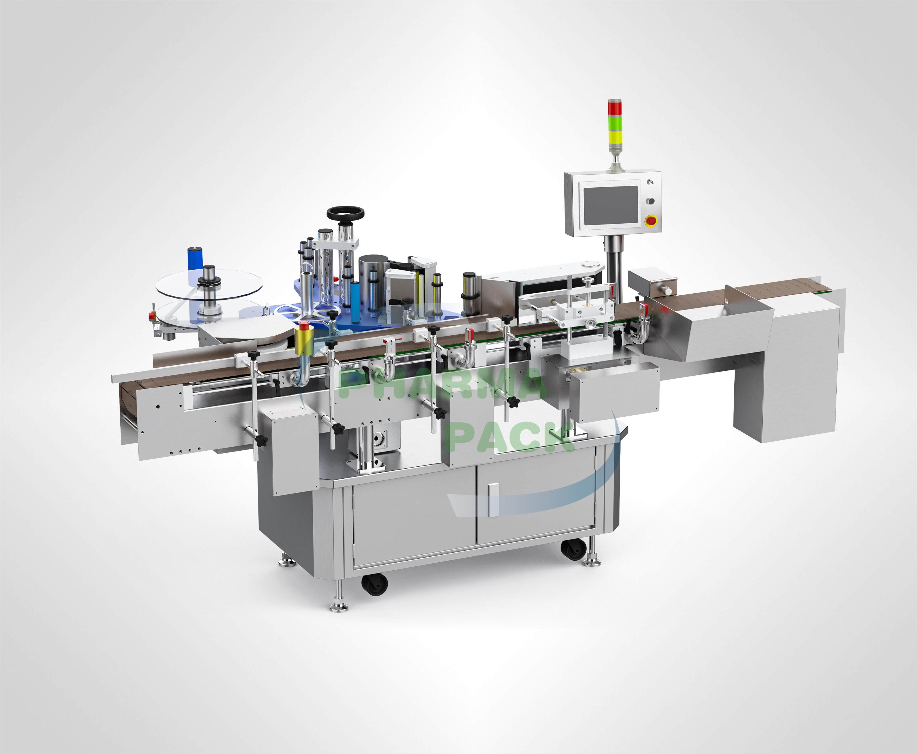 Вертикальный этикетироващик для круглых бутылок