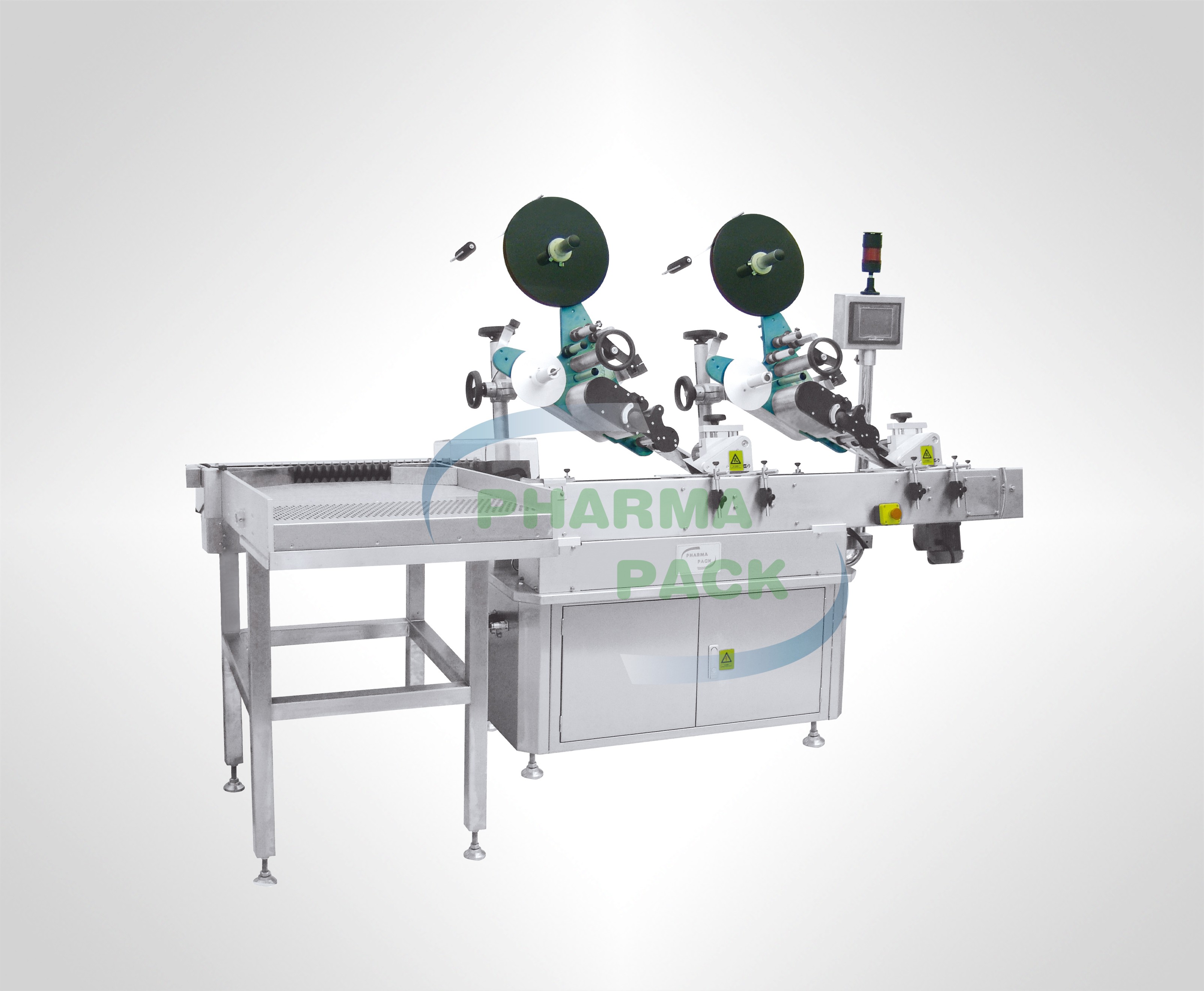 Горизонтальный этикетировщик для круглых бутылок