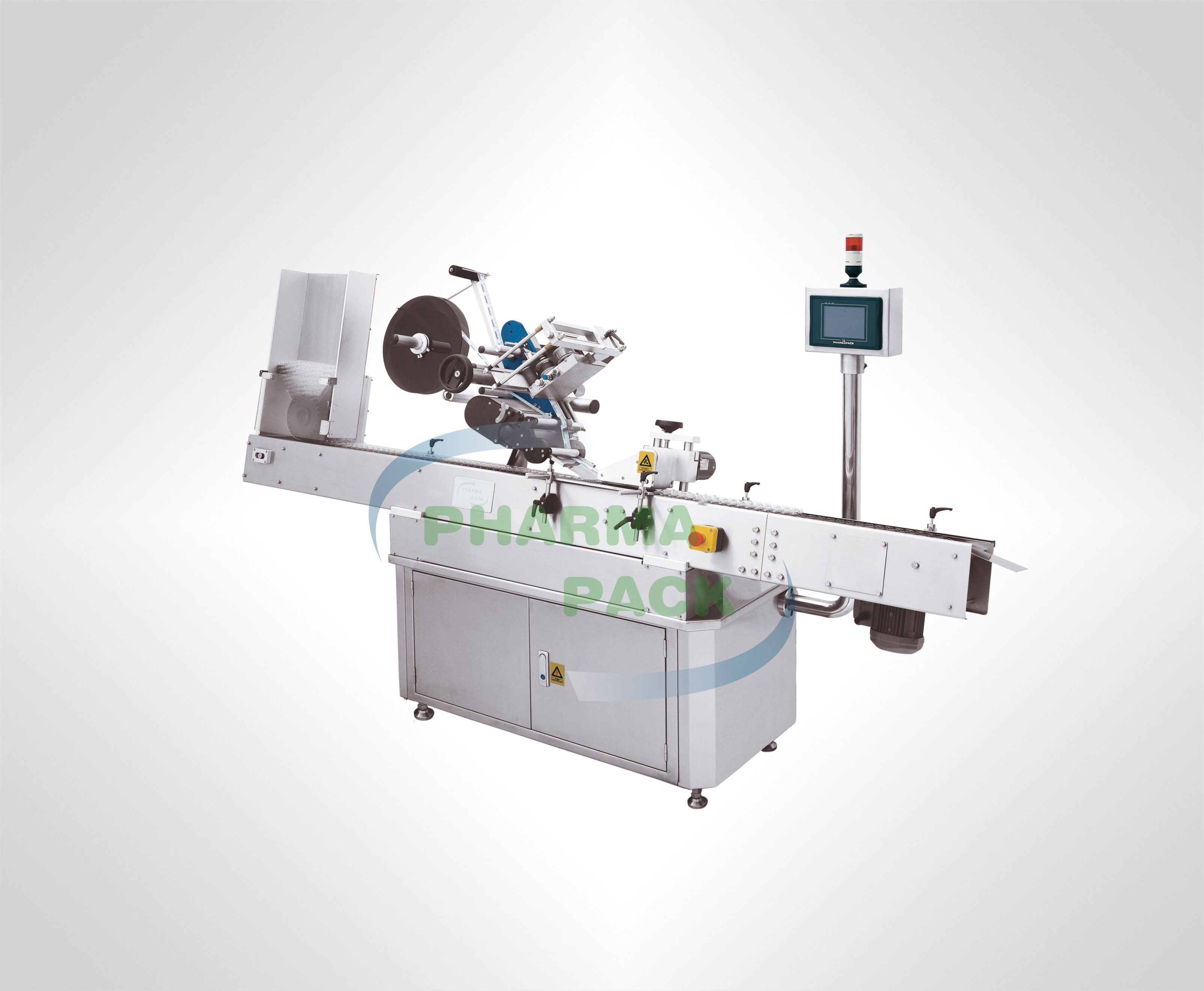 Горизонтальный этикетироващик для круглых бутылок