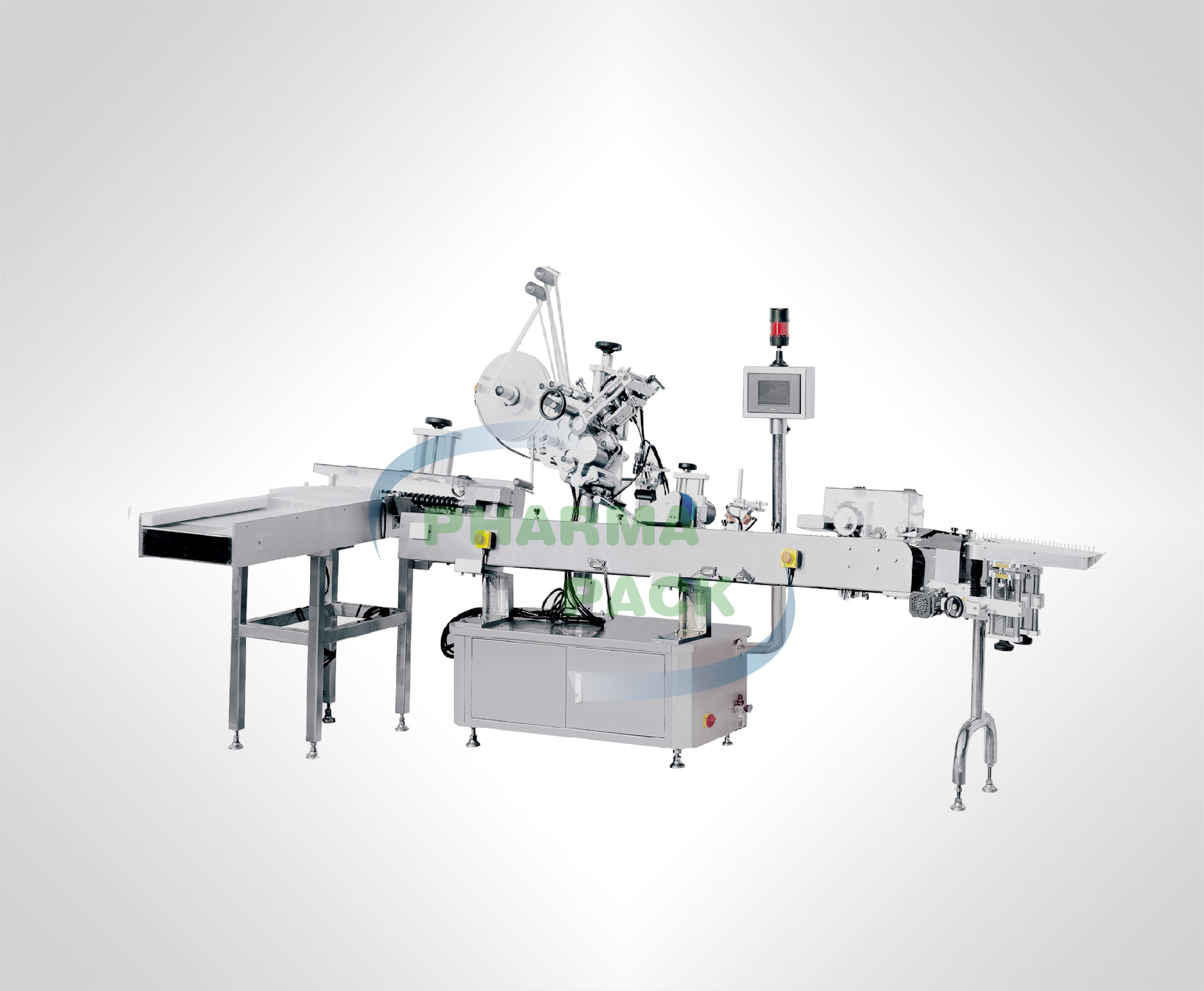 Горизонтальный этикетироващик для круглых бутылок