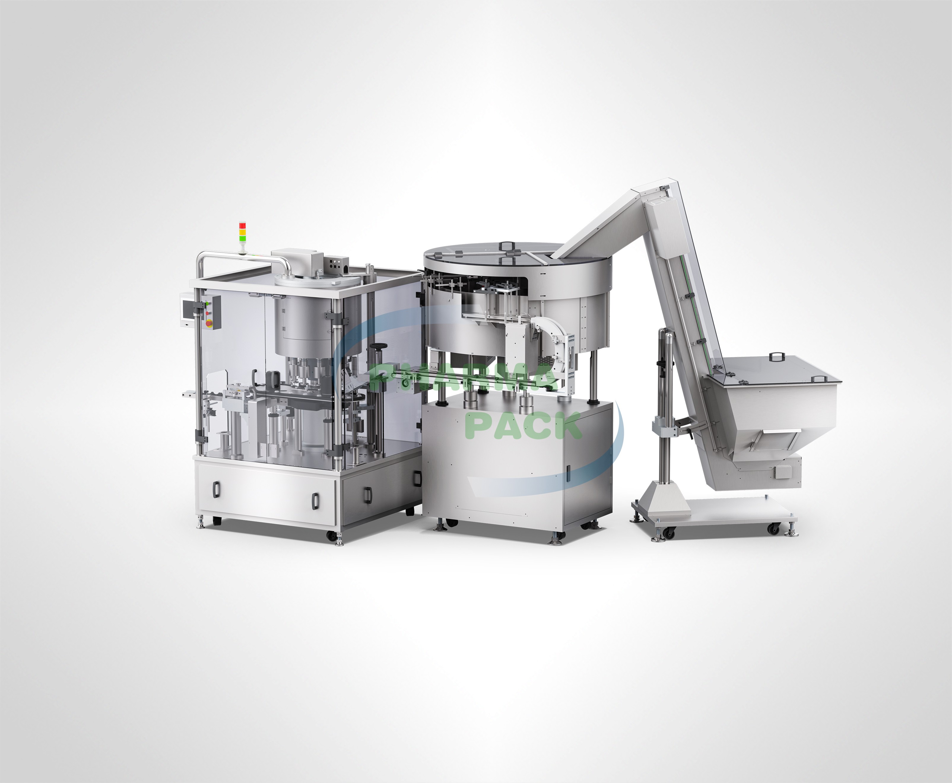 Ротационная укупорочная машина (для прессованных ротационных крышек)