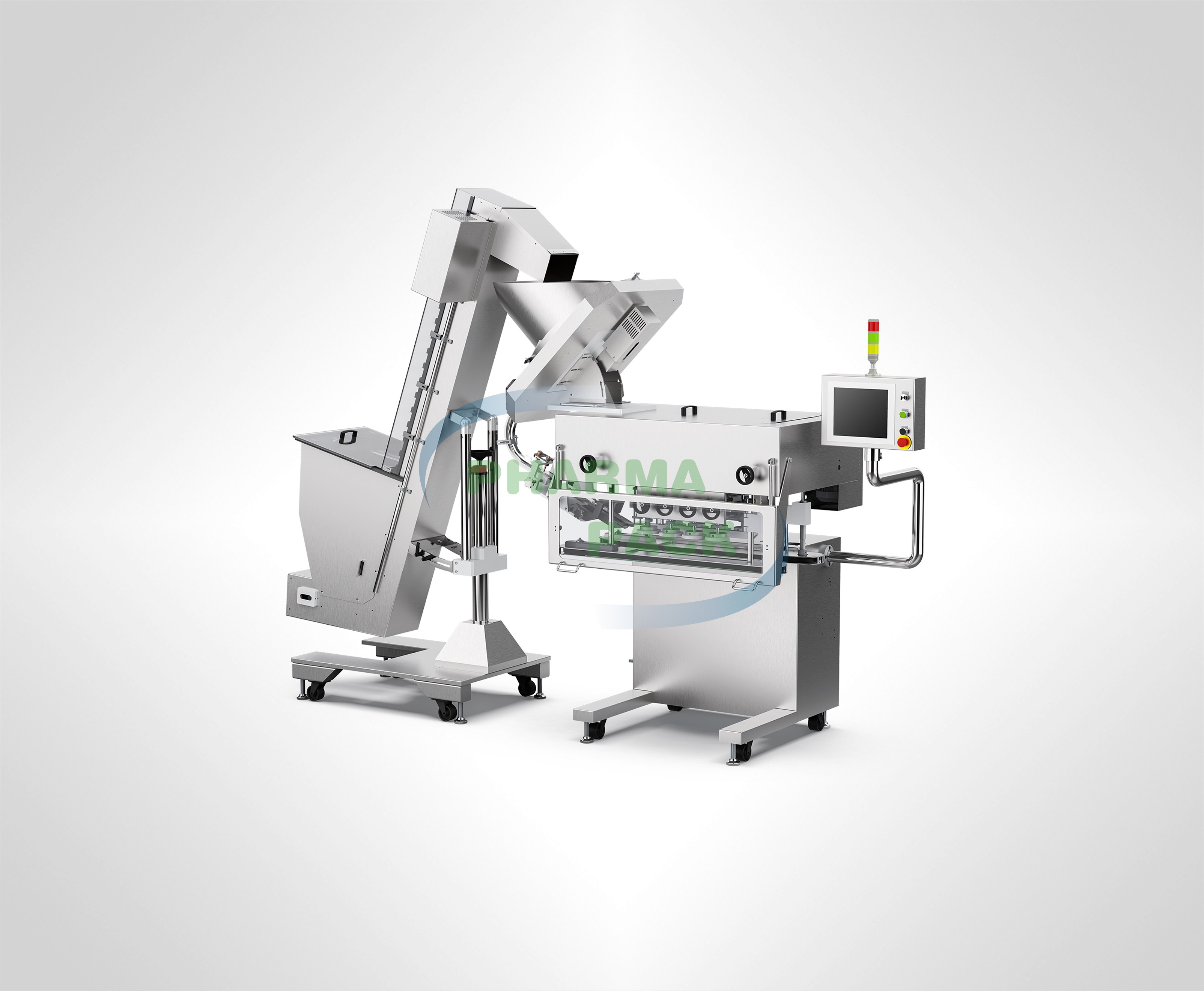 Линейная винтовая укупорочная машина