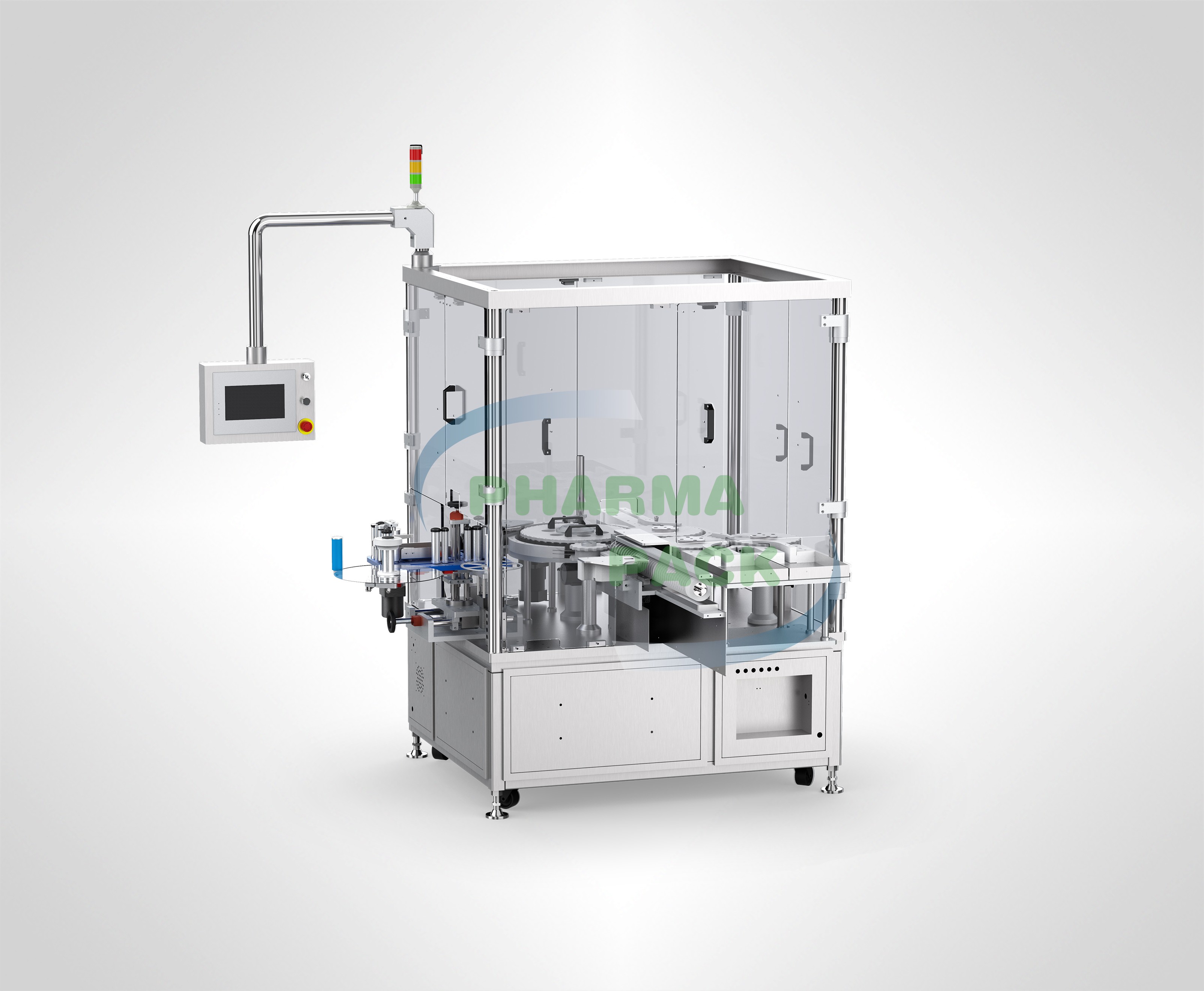 Ротационный вертикальный этикетироващик для круглых бутылок